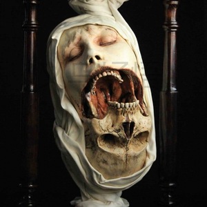 รูปปั้นมอร์ติสแบบแปลงร่าง ของตกแต่งเรซิ่น แม่ชีสองหัว ประติมากรรมฮาโลวีน ของตกแต่งรูปทรงศิลปะ - Product Image 2