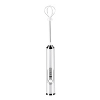 Mousseur à lait électrique portable rechargeable par USB, mélangeur de café et batteur à œufs puissant pour voiture et extérieur