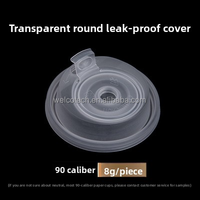 Capuchon anti-fuite en plastique pour gobelets à boissons chaudes et froides – Couvercles en PP injecté pour gobelets à emporter