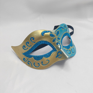 Máscara <span class=keywords><strong>de</strong></span> Fiesta <span class=keywords><strong>de</strong></span> Disfraces <span class=keywords><strong>de</strong></span> Año Nuevo HLC <span class=keywords><strong>de</strong></span> Bajo Costo, Media Cara Pintada a Mano en Verde, Negro y Rojo, Máscaras <span class=keywords><strong>de</strong></span> Carnaval <span class=keywords><strong>para</strong></span> Hombres y Mujeres - Product Image 3