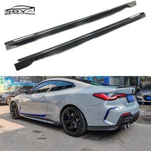 Minigonne Laterali e Lip Sottoporta Stile KB in Fibra di Carbonio di Alta Qualità per BMW Serie 4 <span class=keywords><strong>G22</strong></span> - Product Image 1