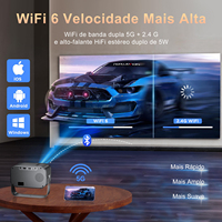 Projecteur portable pliable OEM Android 11 Mini 1080p Full HD 4K LED LCD 180 ANSI Lumens 1,0 kg avec haut-parleurs intégrés