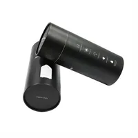 Emballage personnalisé en tube de papier kraft rond noir écologique pour cosmétiques et flacons compte-gouttes en verre pour huiles essentielles