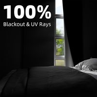 Rideaux occultants portables pouvant être coupés 100% stores occultants en matériau occultant pour bébé ou voyage-Noir