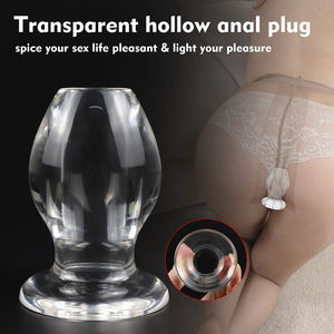 Originele Fabriek Nieuwe Ontwerp Vrouwelijke Acryl Glazen Butt Plug Anale Sex Man Vrouwen <span class=keywords><strong>Voyeur</strong></span> Zeer Transparant Acryl Butt Plug - Product Image 5