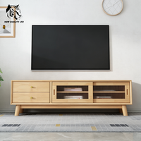 Meuble TV en bois écologique sur mesure, fabriqué en usine, prix abordable, prêt à être expédié, pour salon et chambre.
