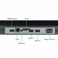 Layar Monitor Iklan Luar Ruangan LCD dengan Input USB SD RJ45, Monitor Ekstra Lebar 28,6 Inci 1920X540 Android 7.1 Layar Bar
