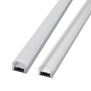 Luz de tira conduzida de perfil de alumínio 18*10mm, difusor de Alu branco preto canal 007