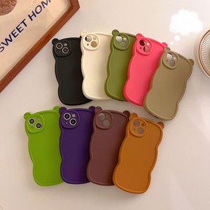 Moda carina orecchie da orso custodia per telefono con lato onda per <span class=keywords><strong>iPhone</strong></span> 16 17 15 13 <span class=keywords><strong>14</strong></span> 12 11 <span class=keywords><strong>Pro</strong></span> <span class=keywords><strong>Max</strong></span> XR <span class=keywords><strong>Cover</strong></span> posteriore in <span class=keywords><strong>Silicone</strong></span> liquido - Product Image 2