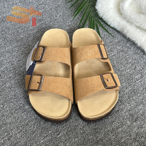 Scarpe SIKE Birkenstock con Suole in Sughero e Sandali per Uomo e Donna, Nuovi Infradito in Pelle a Doppio Cinturino, Stivali Birkenstock Vintage - Product Image 6