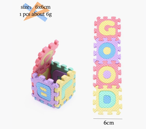 (1 bộ = 36 cái) Nhà búp bê mini thu nhỏ giáng sinh <span class=keywords><strong>ELF</strong></span> búp bê EVA sàn Mat số bảng chữ cái bọt câu đố trí tuệ cho <span class=keywords><strong>ELF</strong></span> - Product Image 3