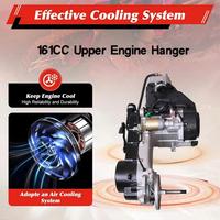 Kit moteur complet 161CC refroidi par air, 4 temps, couple élevé, carter long, installation facile, nouveau moteur de scooter pour motos