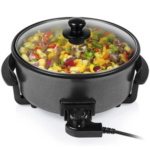 Electric Cast Iron Pizza Oven with Ceramic Stone Plate Non-Stick Surface 300-400 Temperature Range - Product Image 4