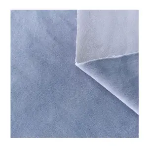Einseitige Bürste Super weicher Polyester-Spandex-Velboa-Stoff für Kleidungs stücke/Futter/Heim textilien