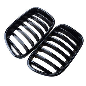 Rejilla delantera para BMW X3 F25 2011-2013, color negro mate y negro brillante, de plástico ABS, para la entrada de aire. - Product Image 1