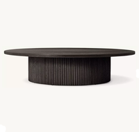 Table basse circulaire RH Mulholland Road, table de salon moderne de haute qualité pour villa et hôtel, mobilier de salon