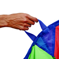 Individuelles Spielgerät Regenbogen-Fallschirm Kinder-Fallschirmspielzeug für Grundschule Sportunterricht Garten