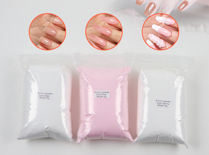 ผงโพลิเมอร์สีใสสำหรับต่อเล็บแบบจุ่ม สีนู้ด สำหรับทำเล็บ DIY  ขายส่งแบบรับผลิตแบรนด์ส่วนตัว น้ำหนัก 1 กก./ถุง  รับผลิตแบบ OEM - Product Image 6