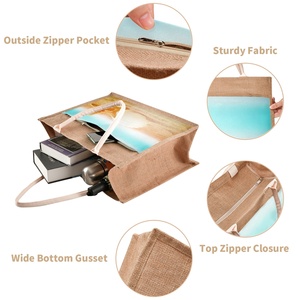 Sacs de plage en paille à bas prix pour la vente en gros, sacs de shopping imperméables personnalisés avec imprimé Puakenikeni - Product Image 3