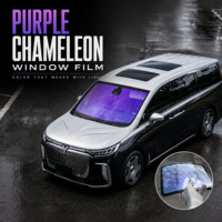 Film de fenêtre caméléon premium à changement de couleur, haute protection thermique, teinte caméléon, film solaire nano-céramique pour pare-brise de voiture 1,52x30m