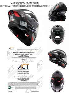 <span class=keywords><strong>Casco</strong></span> de Motocicleta Abatible con Certificación DOT, Auriculares, Luz de Advertencia LED, Visera Doble con Gafas de Sol Internas, Carcasa Exterior de ABS - Product Image 2