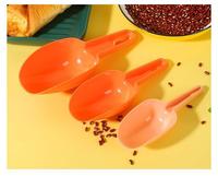 Ensemble de 3 pelles à glace écologiques en plastique PP épaissi pour aliments, farine, riz, thé, pour la pâtisserie maison et le bricolage