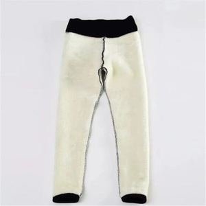 Vente en gros de vêtements d'extérieur d'hiver pour femmes de grande taille portant un pantalon en coton cachemire d'<span class=keywords><strong>agneau</strong></span> avec une taille serrée et une taille haute - Product Image 5