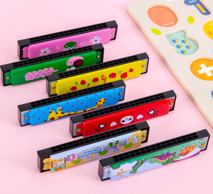 Instruments de musique éducatifs pour enfants Matériau en métal personnalisé Mini Harmonica chromatique Aides à l'apprentissage acoustique musical pour enfants - Product Image 4