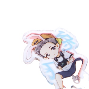 Key Chain Chains Whole Customized Key Chain Anime Cartoon Figure Acrylic Key Chain Clear Charms Anime Accessories Plastic Key Chains
