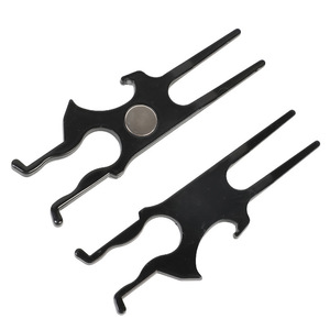 Porte-cigares magnétique multifonction en acier inoxydable, marqueur de balle de golf, ouvre-bouteille, en aluminium noir en forme de barre - Product Image 2