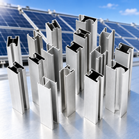 Profilés de rail en aluminium antirouille pour poutres de support PV, composants pour système de rayonnage modulaire de parking