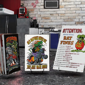 โปสเตอร์โลหะสำหรับตกแต่งบาร์โรงรถแผ่นโลหะพิมพ์ยูวีและทาสีด้วยแสง UV แผ่นโลหะ - Product Image 3