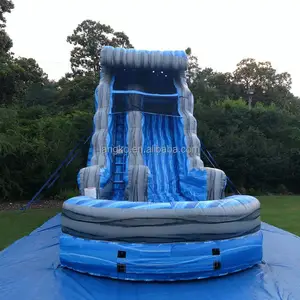 Tobogán inflable de agua de 15 pies para piscina