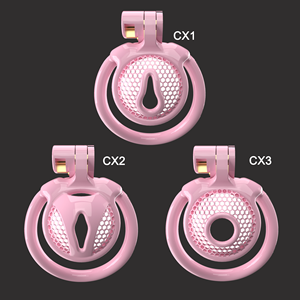 Dispositivo de Castidad Negativa YPM, Jaula para Pene, para Travestis, Jaula Rosa para Pene, Jaulas de Resina para Castidad Masculina - Product Image 2