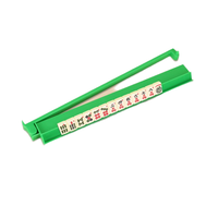 Supports de Mahjong Modernes Portables en Acrylique Transparent de Haute Qualité avec Poussoirs, 4 Pièces pour Jeux de Société et Divertissement