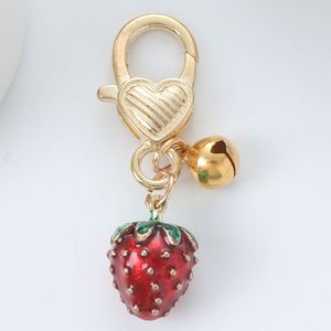 Llavero de Fruta Creativo de Aleación con Campana, Colgante 3D de Fresa para Bolsos, Accesorios, Regalos Festivos - Product Image 3