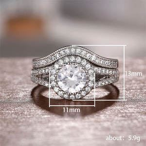 Anello F1820 con Diamante Taglio Brillante Rotondo, Diamante Naturale, Gioiello Classico da Donna per Fidanzamento - Product Image 5