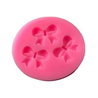 XGY-29 Bogen Bowknot Form 3D Silikon Formen Kuchen Fondant Form Werkzeuge Kochgeschirr Kuchen Dekorieren Fondant Form