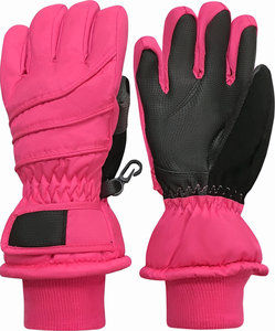 Guantes de Nieve Impermeables para Niños, Aislados, de Microfibra y Cuero, para Esquí y Snowboard, Clima Frío, para Exteriores, con Logotipo Personalizado - Product Image 1