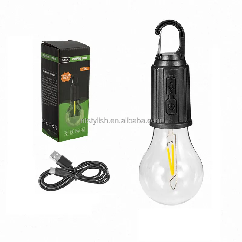Type-C Rechargeable LED Camping Lights Waterproof IP65 Tent Lights for Outdoor Nights