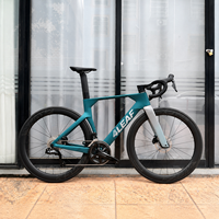 Vélo de route en fibre de carbone, vélo complet avec frein à disque hydraulique, logo personnalisé