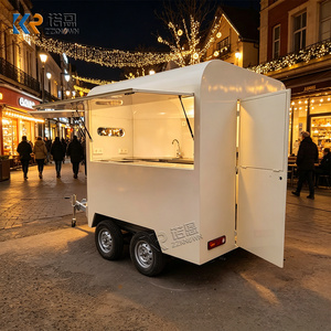 Snelle koffie-concessietrailer, mobiel, op maat gemaakte maat, roestvrijstalen molen, foodtruck met complete keuken - Product Image 6