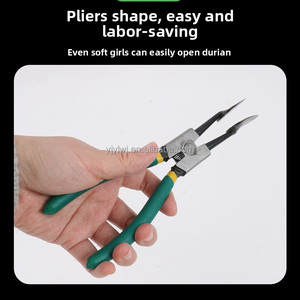 คีมเปิดทุเรียน เครื่องมือปอกเปลือกผลไม้ เครื่องมือปอกเปลือกเมล็ดพืช เครื่องมือเปิดเมลอน เครื่องมือปอกเปลือกแบบใช้มือ สำหรับร้านอาหาร บ้าน และแคมป์ปิ้ง - Product Image 3