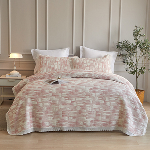Juego de Colcha Jacquard de Lujo al por Mayor de Fábrica, <span class=keywords><strong>100</strong></span>% <span class=keywords><strong>Algodón</strong></span>, Certificado OEKO-TEX <span class=keywords><strong>100</strong></span>, 400 Hilos, con Logotipo Personalizado Bordado - Product Image 1