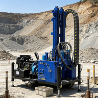 Foreuse de puits d'eau 300m DTH avec compresseur haute pression pour l'exploration minière – Vente directe usine en gros