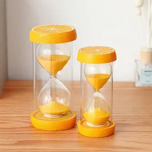 राल फल आकार hourglass रेत टाइमर रसोई घर सजावट सस्ता उपहार