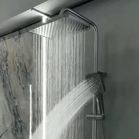 Ensemble de douche de luxe pour salle de bain, système de douche numérique intelligent à température constante, à commande par bouton piano, mural, haute pression