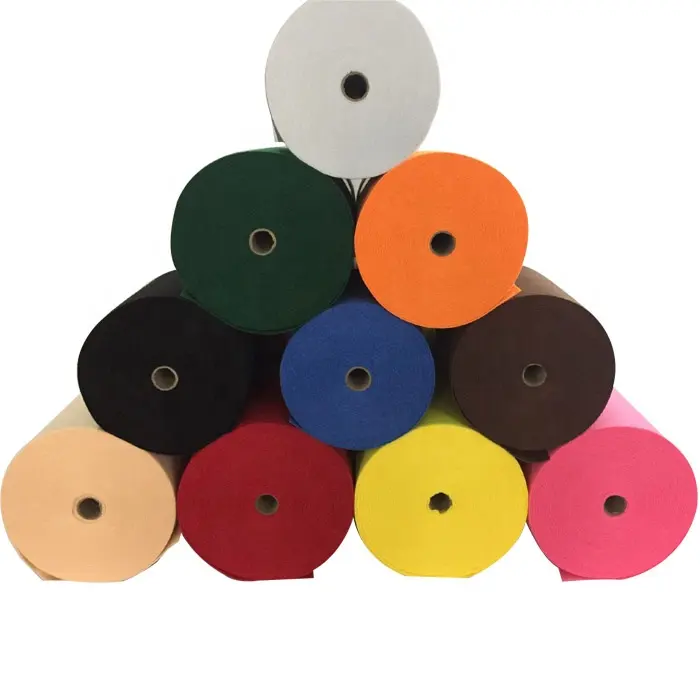 New arrival non woven fabric 100% polyester felt color felt