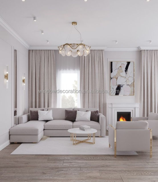 Hot Selling Factory Made High Quality 100%polyester Blackout Roller Blinds Cloth Curtain