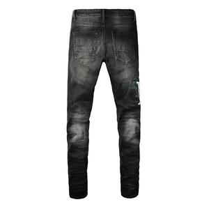 Vente à chaud Designer Vente en gros Style Amirys Jeans Tendance Design Printemps Été Haute Qualité Streetwear Jeans Déchiré - Product Image 2